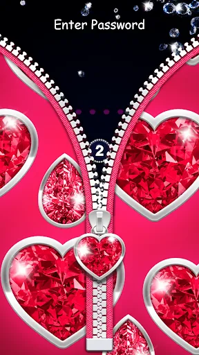 Diamond Zipper Lock Screen Screenshots