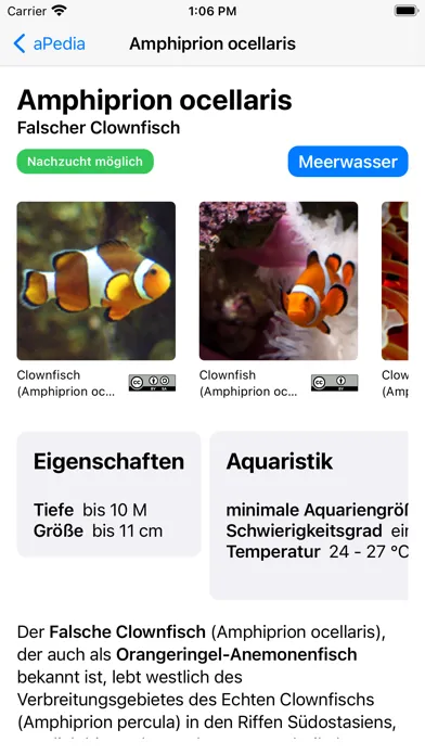 Aquarium Manager Screenshots