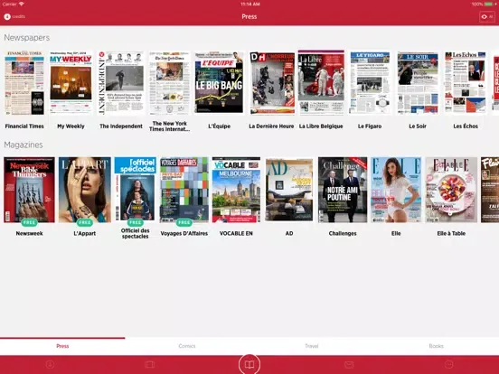 Capturas de pantalla de e-PRESS&MORE by Thalys iPad 