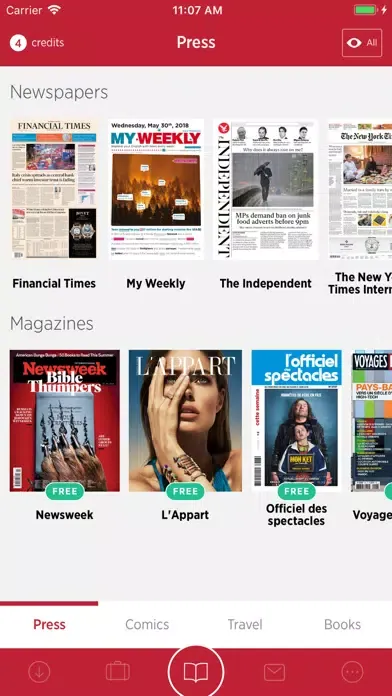 Capturas de pantalla de e-PRESS&MORE by Thalys