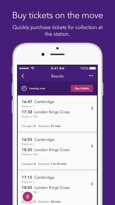 Ảnh chụp màn hình của ThamesLink Railway
