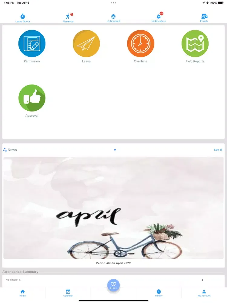 HRIS Thamrin Group iPad  Screenshots