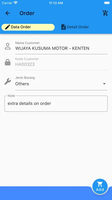 Zrzuty ekranu Yamaha Thamrin Order Part