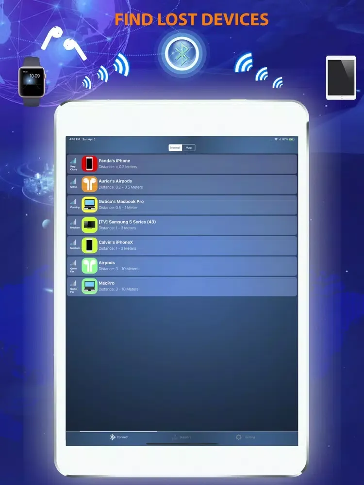 Tangkapan layar Pro Find My Bluetooth Device iPad 