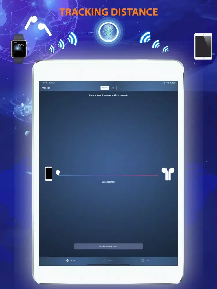 Tangkapan layar Pro Find My Bluetooth Device iPad 
