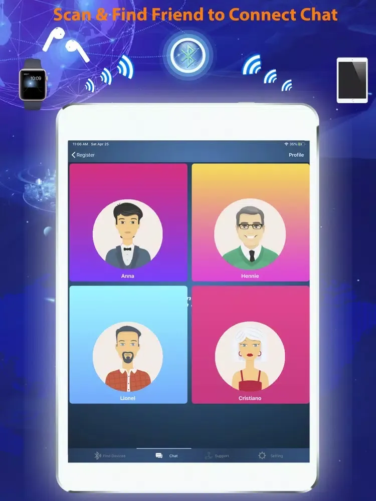 Tangkapan layar Pro Find My Bluetooth Device iPad 
