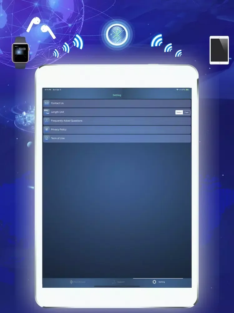 Tangkapan layar Pro Find My Bluetooth Device iPad 