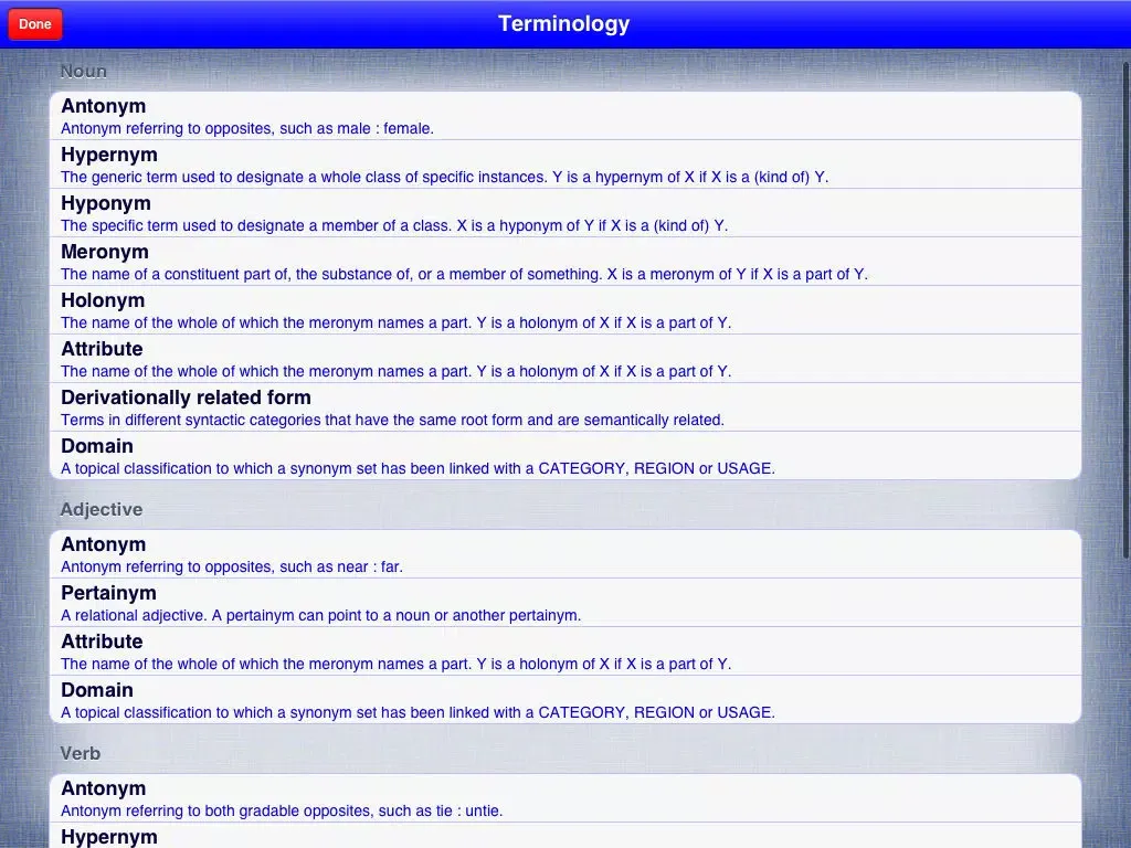 Dictionary™ iPad 應用截圖