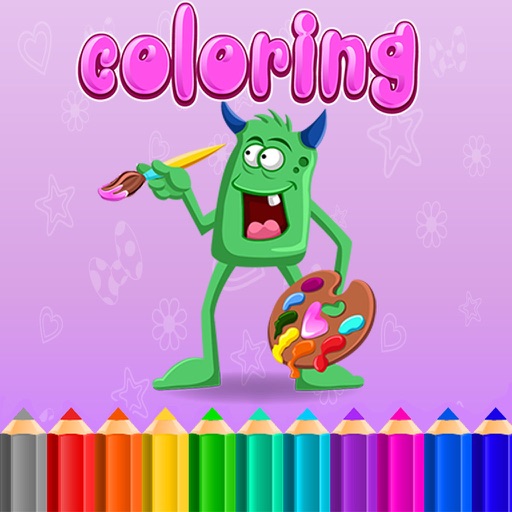 Coloring Book Pages Kids Learn Paint for Preschool