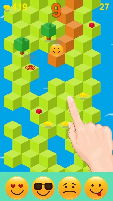 Cube Skip Emoji Fall Down : Emotion Rolling Ball Endless Games स्क्रीनशॉट