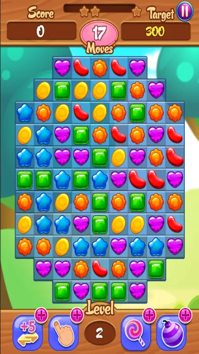 Sweet Fruit Jelly Garden Saga : Match 3 Free Game 스크린샷