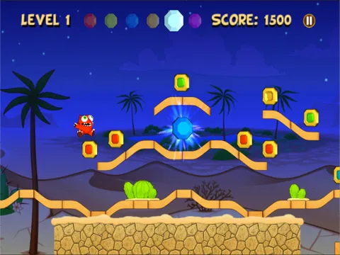 Zrzuty ekranu Creepy Mega Monster Escape Run and Jump 2d Free Game iPad 