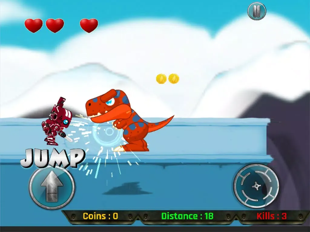 Red Rangers Robot VS Dinosaurs Fight Free Game iPad  स्क्रीनशॉट