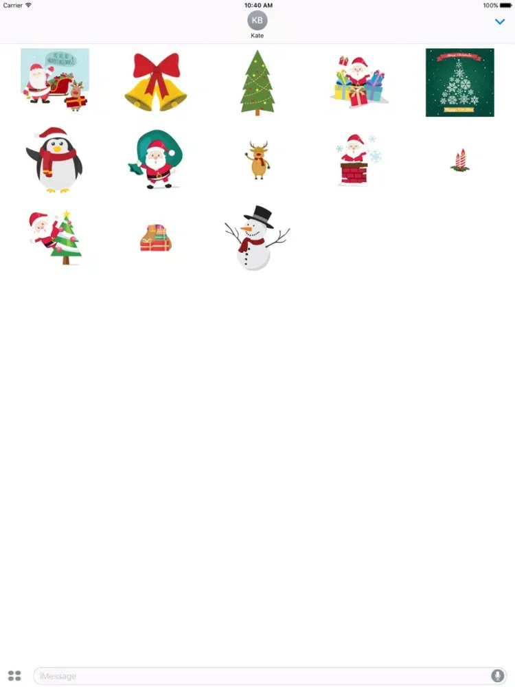 Capturas de tela do Santa Claus - Stickers for iMessage iPad 