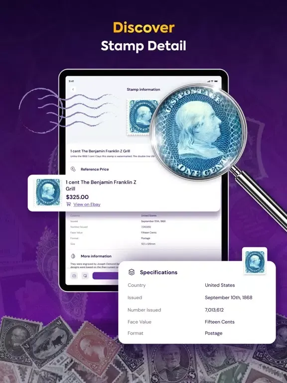 Stamp Identifier Value Manager iPad  Ekran Görüntüleri