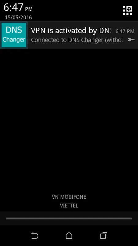 ภาพหน้าจอของ DNS Changer (without Root)