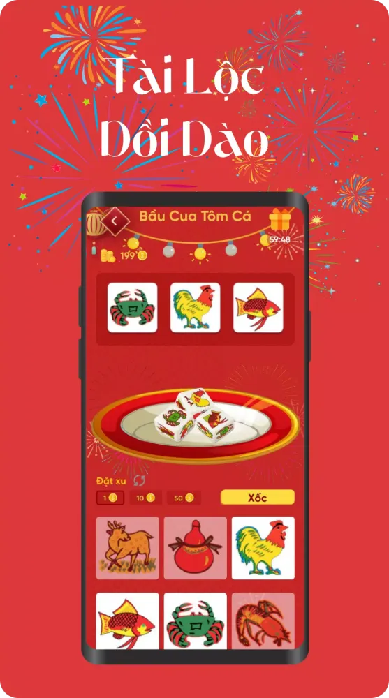 Capturas de tela do Vietnamese Tet Countdown 2025