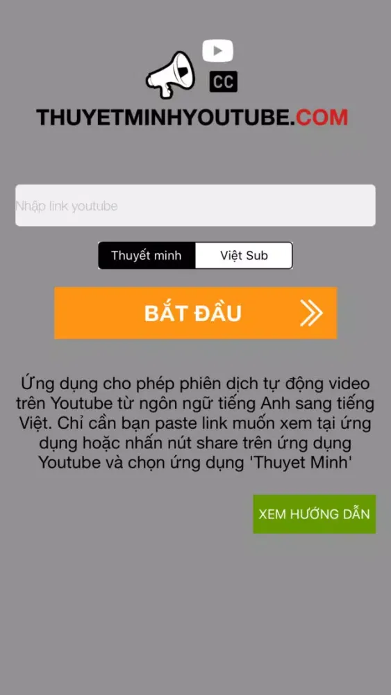 Thuyet Minh 스크린샷