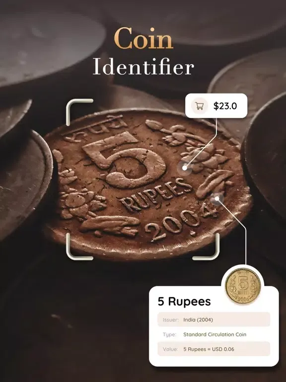 تصاویر Coin Scan: identify Value rare iPad 