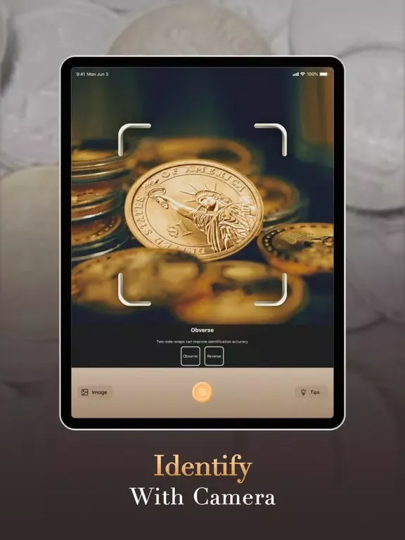 تصاویر Coin Scan: identify Value rare iPad 