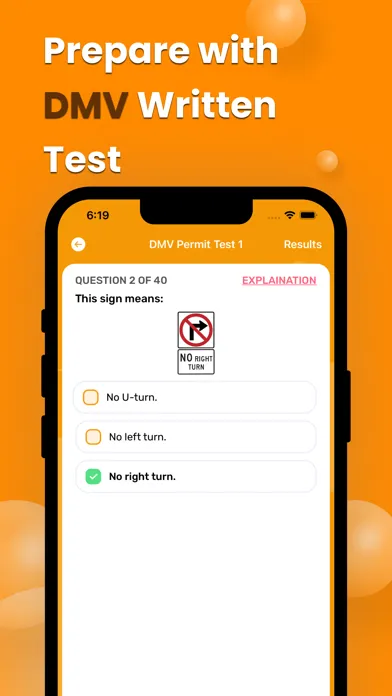 DMV Practice Test : QUIZ スクリーンショット