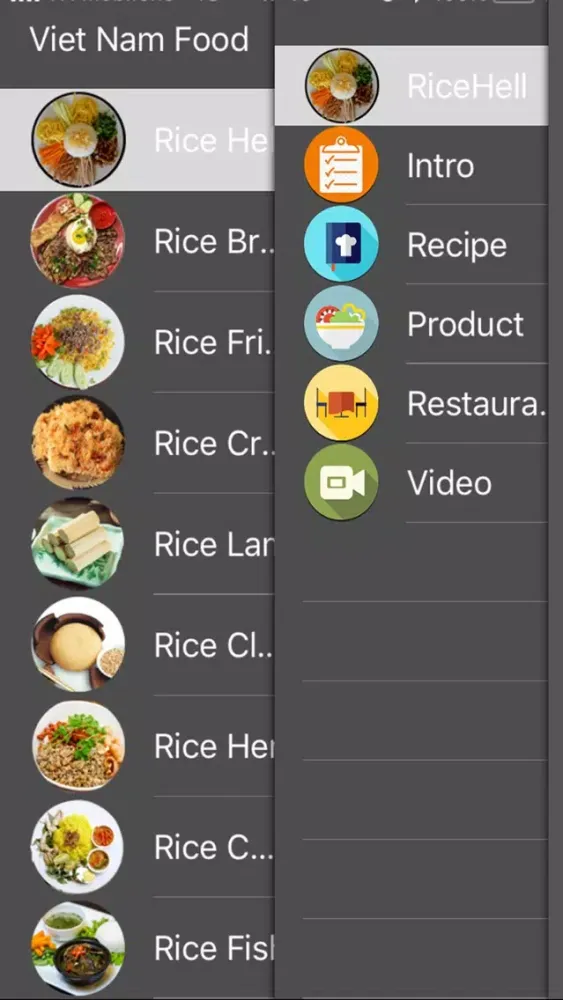 VietnamFood: Rice Recipes应用截图