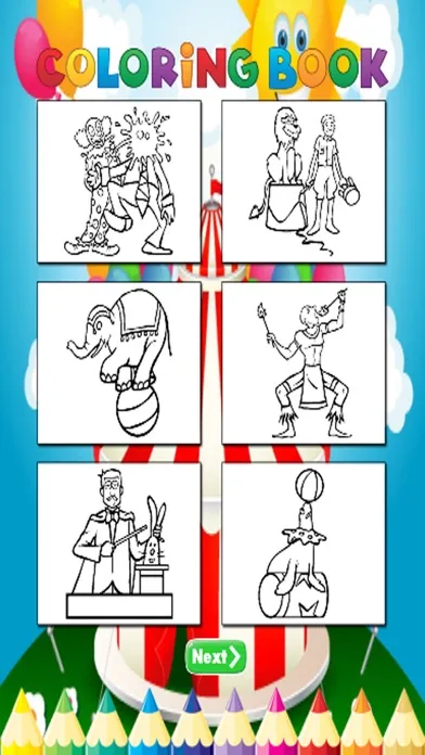 Circus Coloring Book - Activities for Kid Screenshots