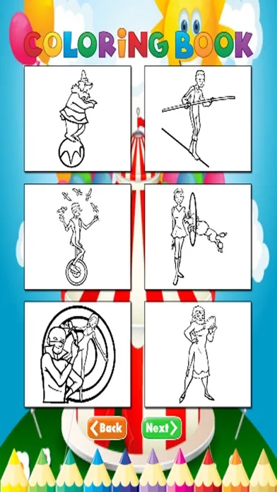 Circus Coloring Book - Activities for Kid Screenshots