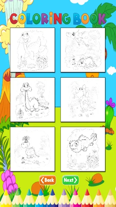 Zrzuty ekranu Dinosaur Coloring Book - For Kids