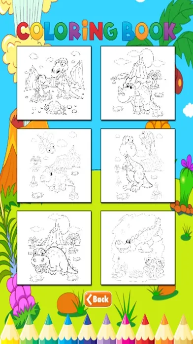 Zrzuty ekranu Dinosaur Coloring Book - For Kids