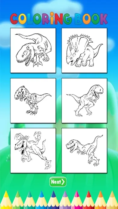 Ảnh chụp màn hình của Dinosaur Art Coloring Book - Activities for Kids
