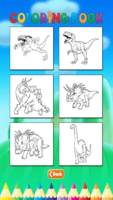 Ảnh chụp màn hình của Dinosaur Art Coloring Book - Activities for Kids
