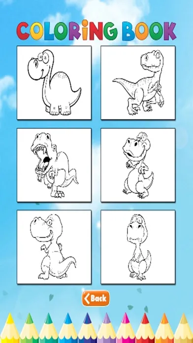 Dinosaur Coloring Book - Dino Paint for Kids应用截图
