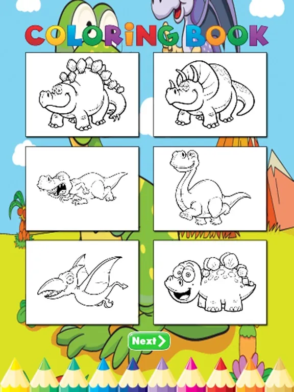 Dinosaur Farm Coloring Book - Activities for Kid iPad 應用截圖
