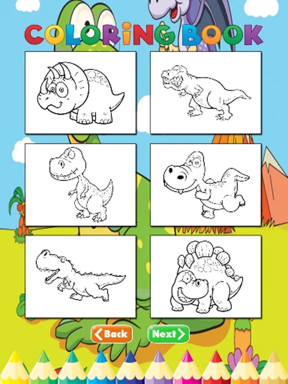 Dinosaur Farm Coloring Book - Activities for Kid iPad 應用截圖