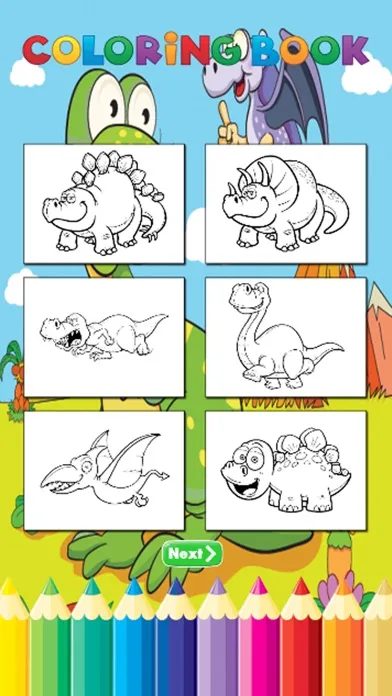 Dinosaur Farm Coloring Book - Activities for Kid應用截圖