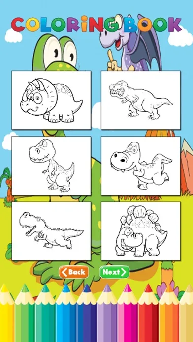 Dinosaur Farm Coloring Book - Activities for Kid應用截圖