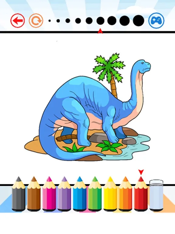 Ảnh chụp màn hình của Dinosaurs2 Coloring Book - Activities for Kid iPad 