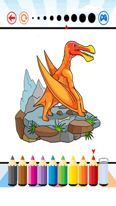 Ảnh chụp màn hình của Dinosaurs2 Coloring Book - Activities for Kid
