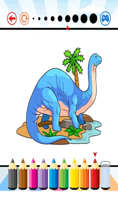 Ảnh chụp màn hình của Dinosaurs2 Coloring Book - Activities for Kid