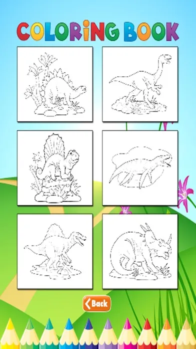 Ảnh chụp màn hình của Dinosaurs2 Coloring Book - Activities for Kid