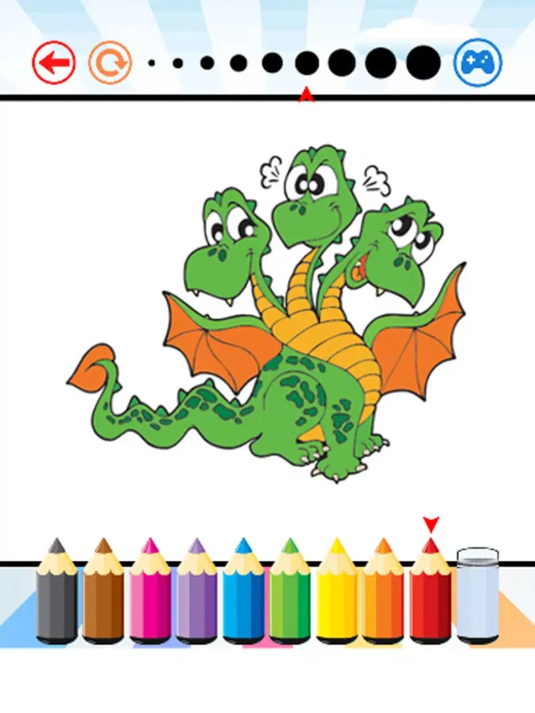 Dragon Coloring Book - Activities for Kid iPad  Ekran Görüntüleri
