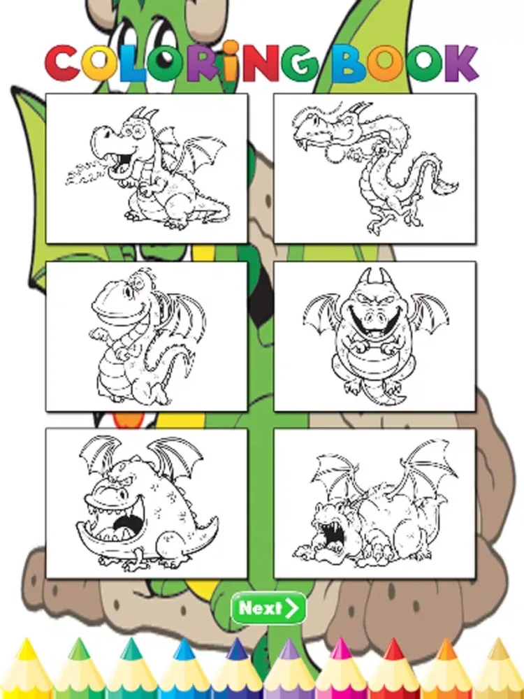 Dragon Coloring Book - Activities for Kid iPad  Ekran Görüntüleri