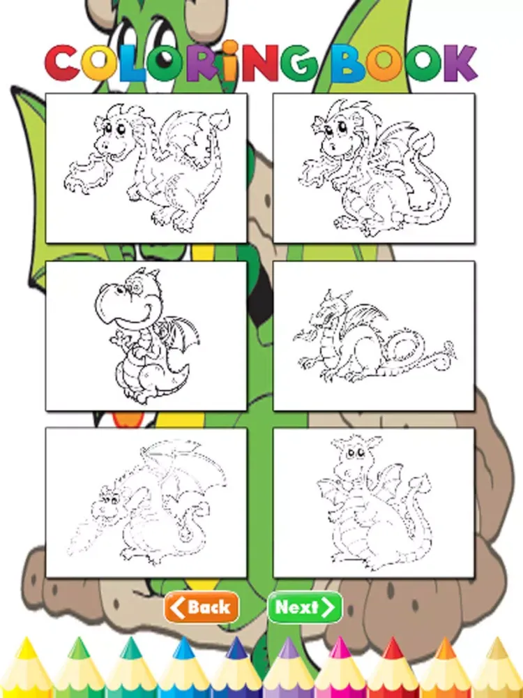 Dragon Coloring Book - Activities for Kid iPad  Ekran Görüntüleri