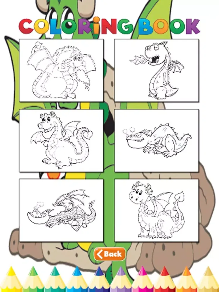 Dragon Coloring Book - Activities for Kid iPad  Ekran Görüntüleri