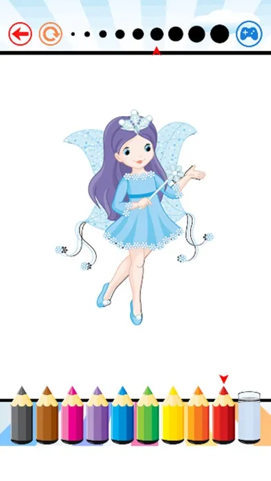 Tangkapan layar Fairy Princess Coloring Book - Art for Kid