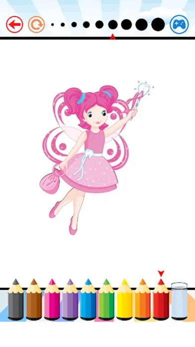 Tangkapan layar Fairy Princess Coloring Book - Art for Kid