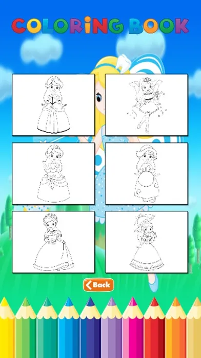 Tangkapan layar Fairy Princess Coloring Book - Art for Kid
