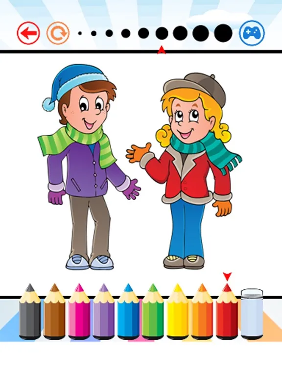 ภาพหน้าจอของ Family Coloring Book - Activities for Kids iPad 