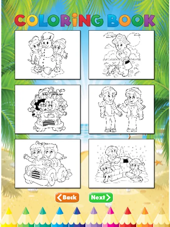 ภาพหน้าจอของ Family Coloring Book - Activities for Kids iPad 